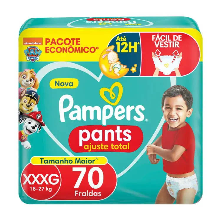 Fralda Pants Ajuste Total XXXG 70 unidades