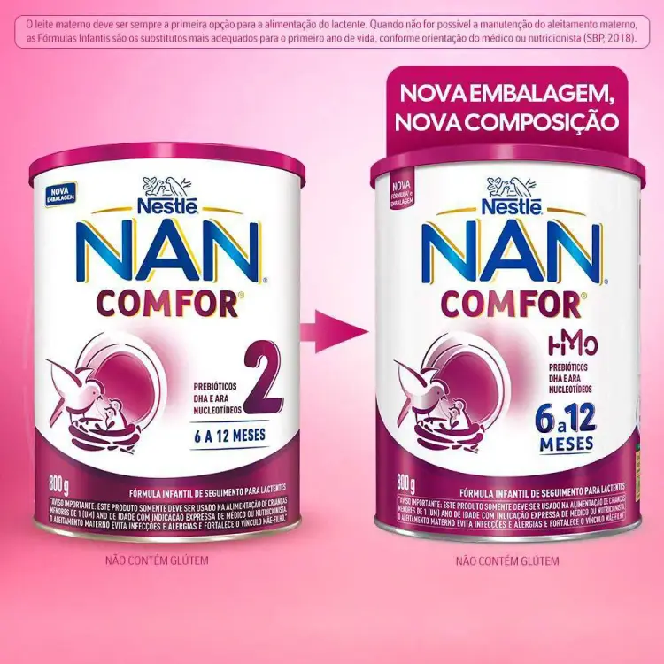 Fórmula Infantil Nanlac 1 a 3 anos 800g - Image 2